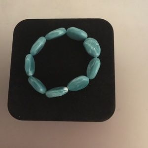 (2/$8) Turquoise colored elastic bracelet
